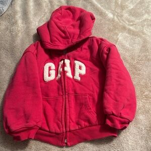 GAP Kids Bright Red Zip-Up Hoodie